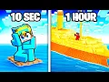 Lagu 10 Seconds vs 1 Hour CRUISE SHIP Build Challenge!