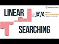Linear Searching Java Implementation Searching Algorithms DSA CodingPal org