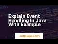 explain event handling in java with example