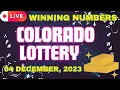 Colorado Evening Lottery Draw Results - 04 Dec 2023