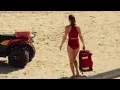 Alexandra Daddario Red Swimsuit butt