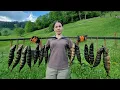 Download Lagu A woman lives Alone in the mountains!! Cooking Smoked Fish!!