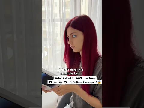 Sister Asked to SAVE Her New iPhone..You Won’t Believe the result! 😱