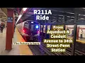 The Future is here R211A Ride from Aqueduct-N Conduit Ave to 34th St-Penn Station