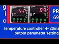 GIC PID 69 4-20ma output parameter setting