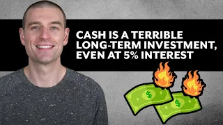 cash is a terrible long term investment even at 5 interest