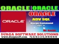 Oracle Tutorial Oracle Adv Sql Marge Command Part - 1 by basha