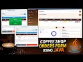 Java Coffee Shop System - Orders Form