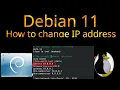 How to configure a static ip address on Debian 11 in command line and with the gnome interface