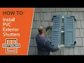 How to Install PVC Exterior Shutters