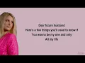 Meghan Trainor - Dear Future Husband (Lyrics)