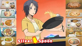 every food from silver spoon gin no saji season 1 season 2 