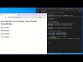 show Inner width height and outer width height using HTML and JavaScript