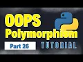 Polymorphism in Python Python Full Course for Beginners Part 26 OOPS Concept with Examples
