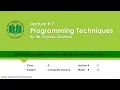 FBISE Lecture No 7 Class X Computer Science