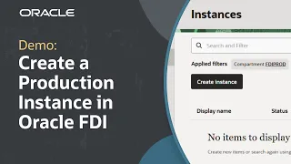 How to Create a Standalone Production Instance in Oracle Fusion Data Intelligence