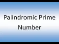 Java Program to check for Palindromic Prime Number