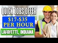 Best Quick Jobs Offer in Lafayette Indiana HIRING IMMEDIATELY