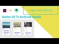 Adobe XD To Android Studio Login and SignUp app using SqliteDatabase