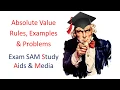 Absolute value rules examples problems