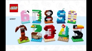 LEGO 40807 Instructions | Seasonal | Birthday Numbers | Birthday