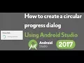 How to create a circular progress dialog in android studio
