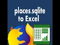 export Firefox history database Places sqlite to Excel