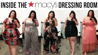 INSIDE THE DRESSING ROOM CITY CHIC AT MACYS PLUS SIZE FASHION TRY ON Sometimes Glam