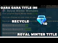 RECYCLE 10BGL DEMI TITLE INI