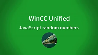 WinCC Unified V16 Random numbers with JavaScipt