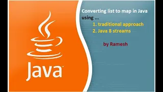 JAVA FAQ 58 Converting List to Map using Java 8 Streams
