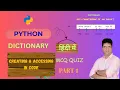 Dictionaries in python Dictionaries Creating Operations Python Tutorials for Beginners