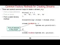 Common Java Streams Factory Methods