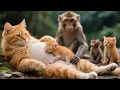 Download Lagu Live 🔴Mama Cat About to Give Birth 🤰✨ Helped by the Monkeys as Midwives 🐒 Kitten | Kucing | Cute Cat