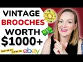 Vintage Brooches That Sell For Big Money on eBay Reselling Vintage Jewelry