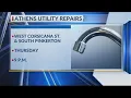Water interruptions expected in Athens due to utility work