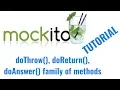 Intellij IDEA Tutorial doThrow doReturn family of methods