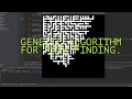Maze Explorer genetic algorithm for path finding
