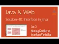 Interface in Java Naming Conflict in Interface Variables
