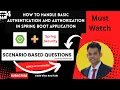 Implement Basic Authentication And Authorisation in Spring Boot Application Using Spring Security