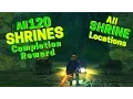 What happens after completing all 120 shrines in Zelda BOTW