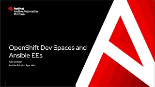 OpenShift Dev Spaces for Ansible Development with Execution Environments