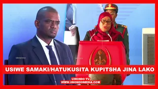 RAIS SAMIA AMPA POLE  NDEJEMBI "UKAUE USIWE SAMAKI/ HATUKUSITA KUPITSHA JINA LAKO"