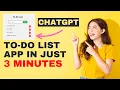Built a To-Do list App in Just 3 minutes using Chat GPT Deploy on Netlify