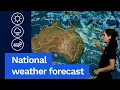 National Weather Forecast Storms in the west coastal showers in the east