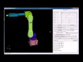 A Robot Simulator Developed with Python-wxPython-VTK and OPC-UA