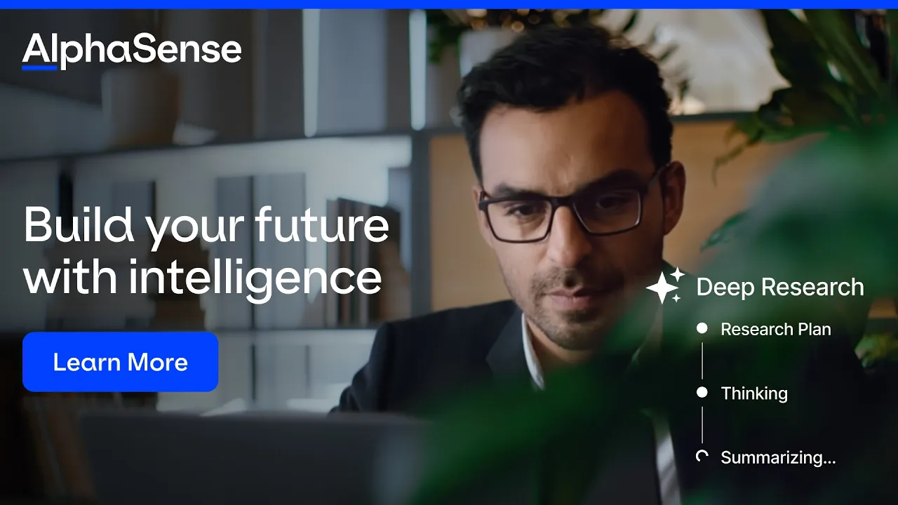 AlphaSense — AlphaSense — Build Your Future with Intelligence (YouTube video ad)