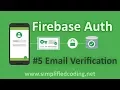 Firebase Authentication Tutorial - Email Verification