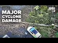 Residents wake up to severe damage after bomb cyclone