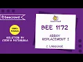 beecrowd Problem 1172 - Array Replacement I solution Bangla C language